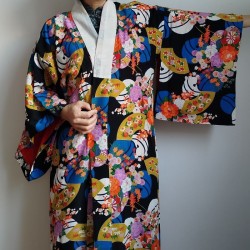 Kimono Coloful blak