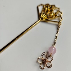 Kanzashi Rosa -bastoncino per capelli