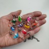 Necklace Crane in bubble -rainbow