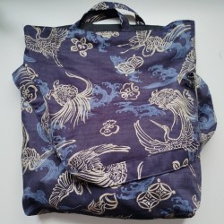 2 way bag "Turtle and Crane"