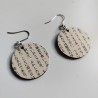 Paper earrings -japanese book