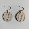 Paper earrings -japanese book