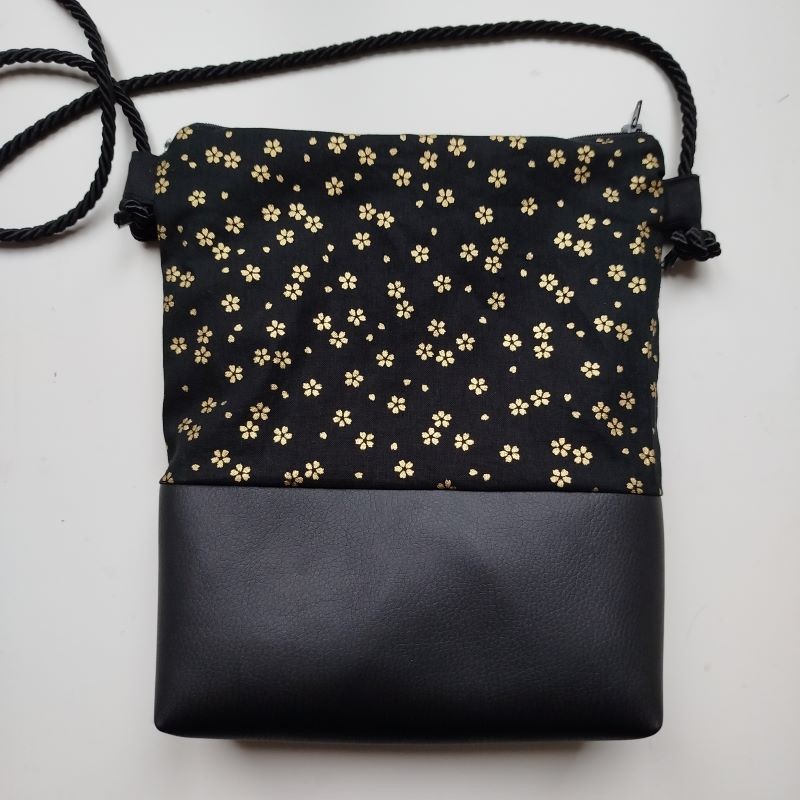 Mini shoulder bag -cherryblossom gold