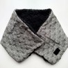 Neckwarmer Boà -Waves black