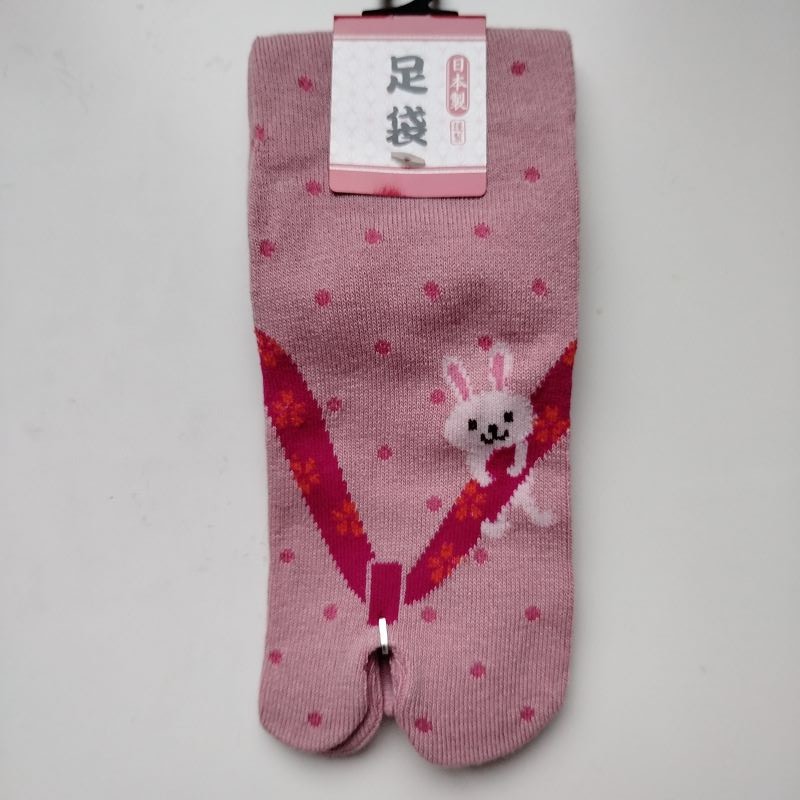 Tabi socks Pink rabbit 35-37