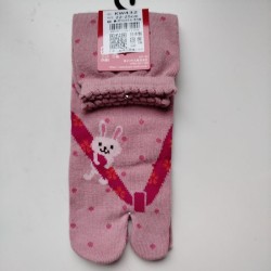 Tabi socks Pink rabbit 35-37