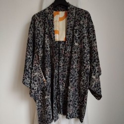 Haori Kimono jacket -black