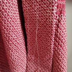 Haori -Giacca Kimono- Shibori Rosso