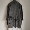 Haori -Giacca Kimono- Shibori Nero