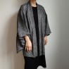 Haori Kimono jacket -Shibori Black