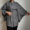 Haori -Giacca Kimono- Shibori Nero