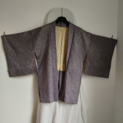 Haori -Giacca Kimono- Shibori Viola