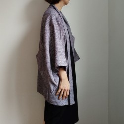 Haori -Giacca Kimono- Shibori Viola