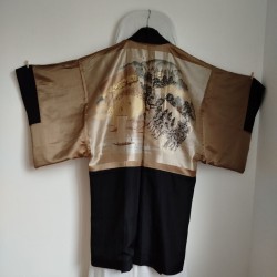 Haori per uomo- Montsuki Habutae