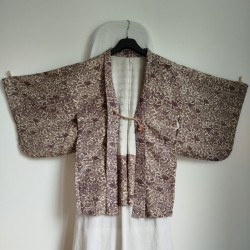 Haori Kimono jacket -Tsumughi handwoven