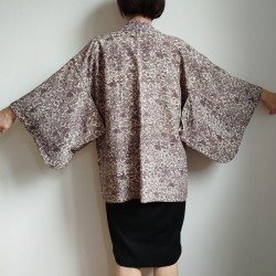 Haori -Giacca Kimono- tsumughi viola