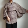 Haori -Giacca Kimono- tsumughi viola