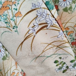 Kimono Komon Synthetic -Creme