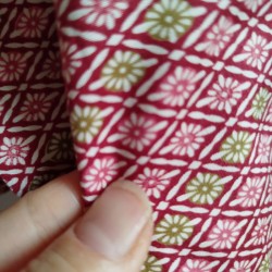 Kimono Komon Synthetic Red