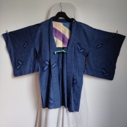 Haori -kimono jacket- Shibori blue