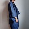 Haori -Giacca Kimono- Blu shibori