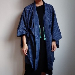 Haori -kimono jacket- Shibori blue