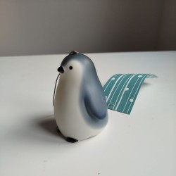 Campanella Furin ceramica -Pinguino