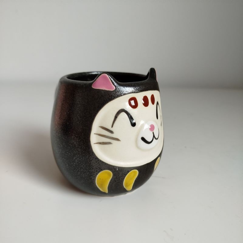 Mug cup NekoDaruma Black