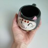 Mug cup NekoDaruma Black