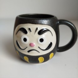 Mug cup Daruma Black