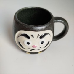 Mug cup Daruma Black