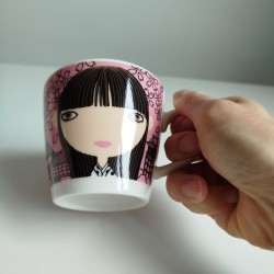 Mug cup Cat "Kyoto girl"