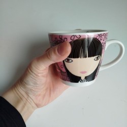 Mug cup Cat "Kyoto girl"