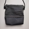 Mini shoulder bag -Seigaiha Black