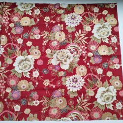 Japanese cotton 50cm Red