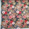 Japanese cotton 50cm Black and brown