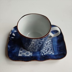 Demitasse Coffee Cup&Saucer Indigo blue