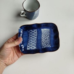 Demitasse Coffee Cup&Saucer Indigo blue