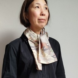 Stole kimono chirimen silk