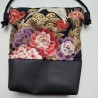 Mini shoulder bag -Crane and Peony