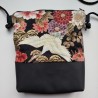 Mini shoulder bag -Crane and Peony