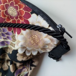 Mini shoulder bag -Crane and Peony