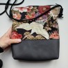 Mini shoulder bag -Crane and Peony