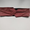 Obi belt in japanese cotton -Asanoha bordeaux