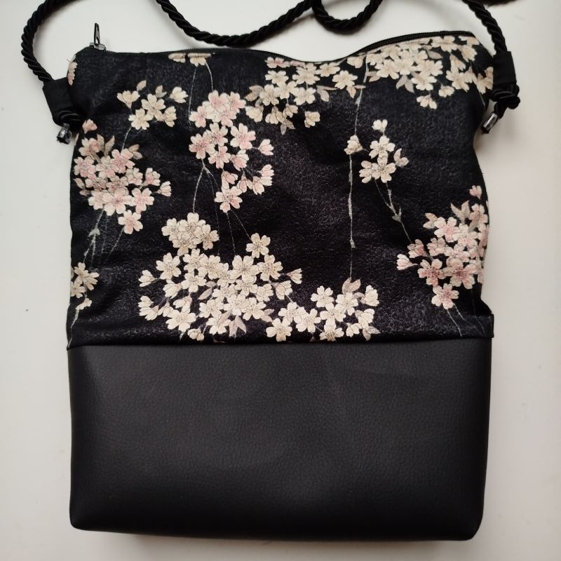 Mini shoulder bag -Cherryblossom Black