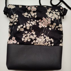 Mini shoulder bag -Cherryblossom Black