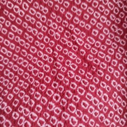 Haori -Giacca Kimono antico- Shibori Rosso