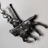 Metal Keyring keyholder Samurai warrior