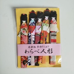 Kimono doll bookmarks set