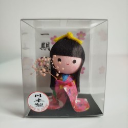 Kimono doll with flowers